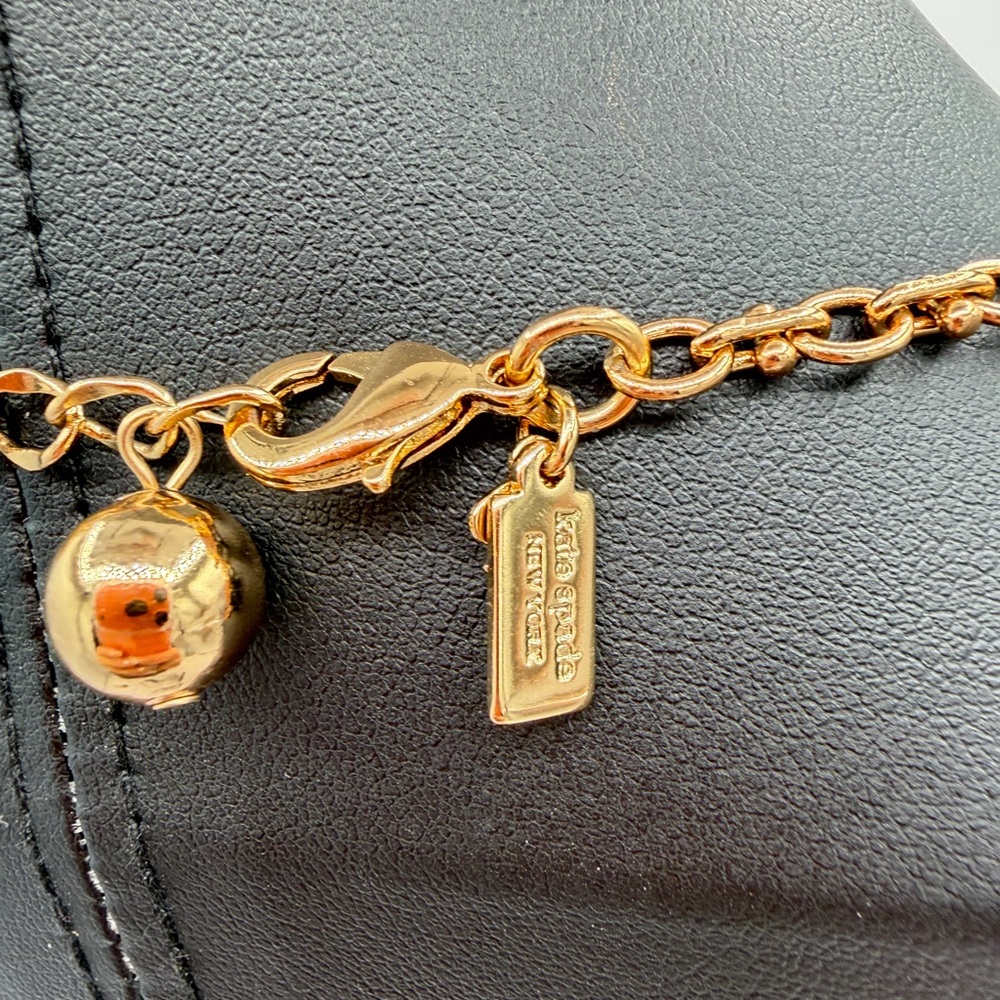 KATE SPADE Gold, Crystal and Light Pink Necklace - Picture 4 of 8